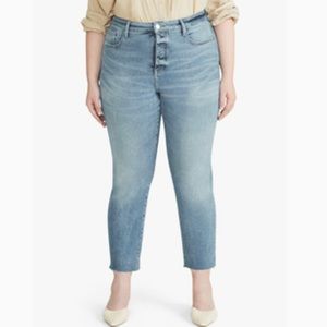 •Warp + Weft• Canal High Rise Straight Jeans